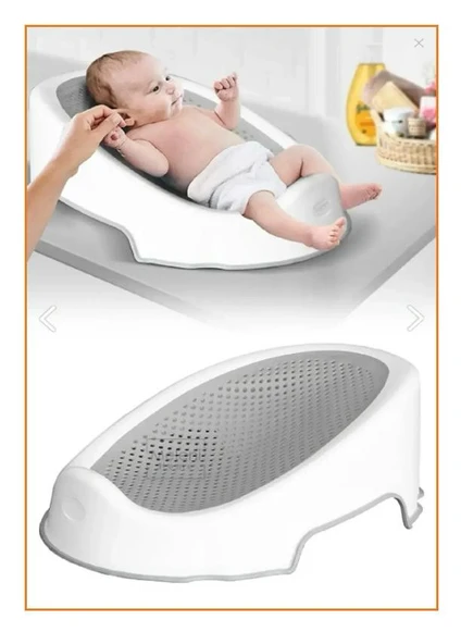 Soft Bebek Banyo Küveti Silikon Fileli, 9 Kg Taşıma Kapasiteli Banyo Oturağı ürün görseli 1