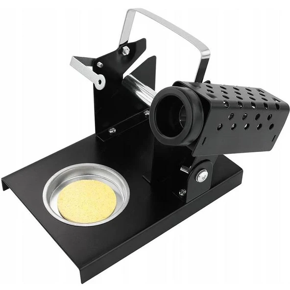 Havya Sehpası - Havya Standı LTJ217 Metal Lehim Makara ve Kalem Havya Tutuculu 110x160 mm Süngerli ürün görseli 1