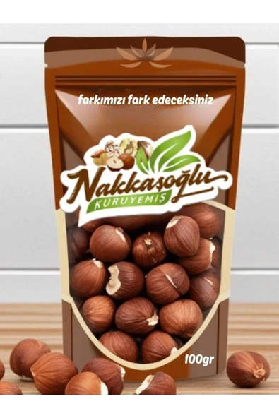 Nakkaşoğlu Kuruyemiş Çiğ Ordu Fındık 100gr ürün görseli 1