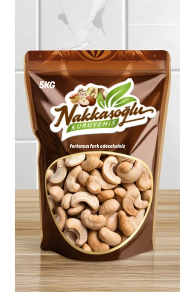 Nakkaşoğlu Kuruyemiş Çiğ Jumbo Kaju 5KG ürün görseli 1