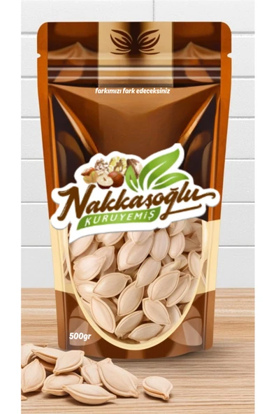 Nakkaşoğlu Kuruyemiş Kavrulmuş Tuzlu Kabak Çekirdeği 500gr ürün görseli 1