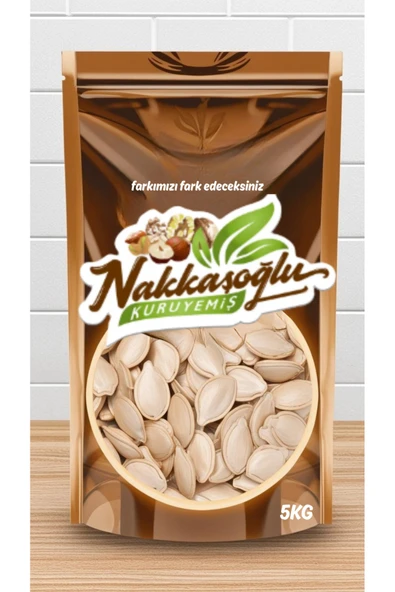 Nakkaşoğlu Kuruyemiş Çiğ Jumbo Kabak Çekirdeği 5KG ürün görseli 1