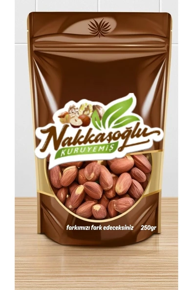 Nakkaşoğlu Kuruyemiş Kavrulmuş Tuzsuz Jumbo Fıstık 250gr ürün görseli 1