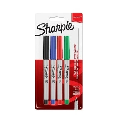 Sharpie Fine Standart Renk Permanent Markör 4'lü ürün görseli 1