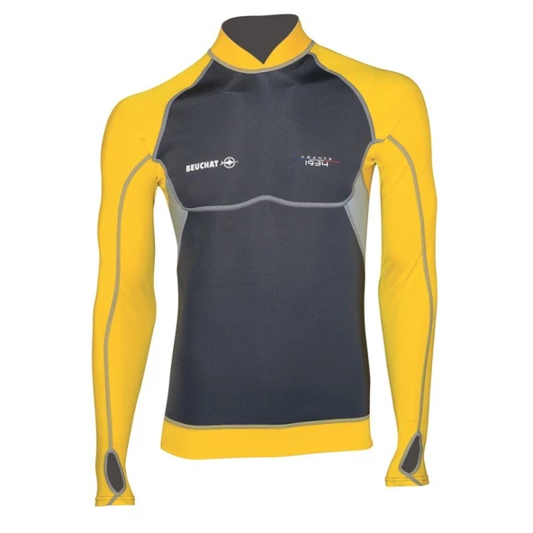 BEUCHAT Rash Guard Uzun ATOLL, 2 mm, Erkek, Sarı ürün görseli 1