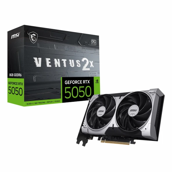 MSI Ventus 2X GeForce RTX 5050 OC 8GB GDDR6 128Bit HDMI/DP Ekran Kartı ürün görseli 1