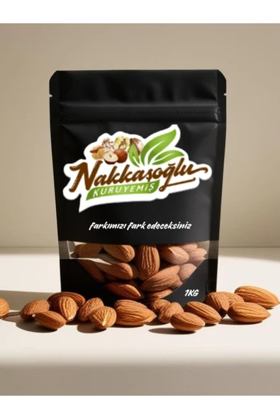 Nakkaşoğlu Kuruyemiş Kavrulmuş Badem 1KG ürün görseli 1