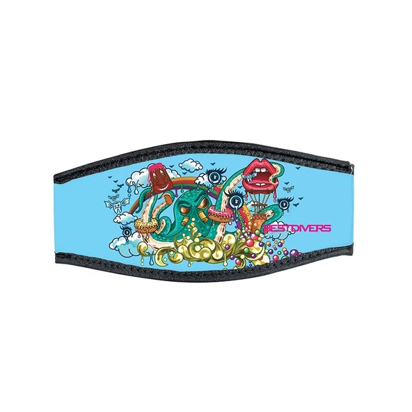 BESTDIVERS Maske Arkalığı POP ART, Neopren, Velkrolu ürün görseli 1