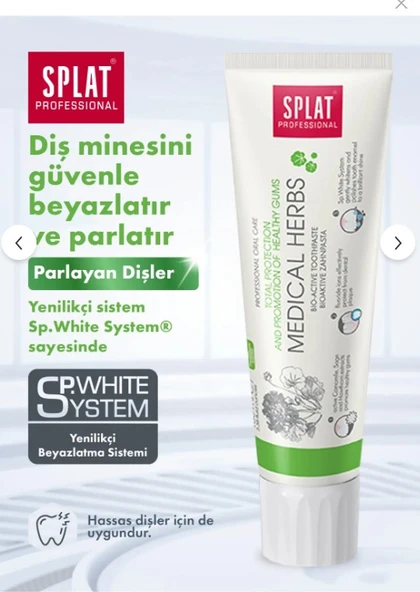 Splat Medical Herps Diş Macunu 100ml ürün görseli 1
