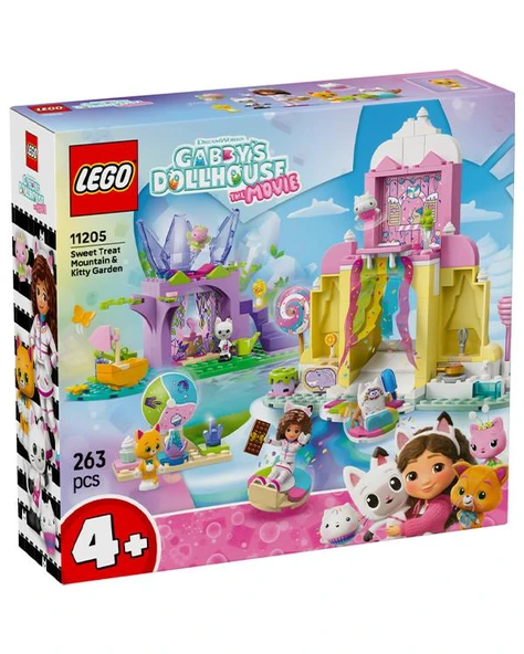 Lego Gabbys Dollhouse Tatlı Şekerleme Dağı ve Kedi Bahçesi 263 Parça 11205 ürün görseli 1