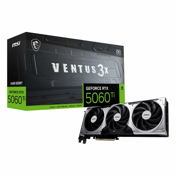 MSI Ventus 3X GeForce RTX 5060 Ti OC 16GB GDDR7 128Bit HDMI/DP Ekran Kartı ürün görseli 1