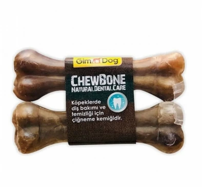 GimDog Chew Bone  Natürel Press Kemik Köpek Ödülü 2'li 14 Cm ürün görseli 1