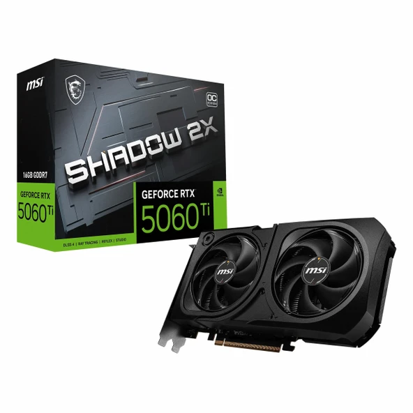 MSI Shadow 2X Plus GeForce RTX 5060 Ti OC 16GB GDDR7 128Bit HDMI/DP Ekran Kartı ürün görseli 1