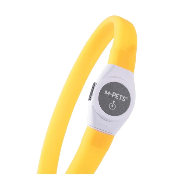 M-Pets Flash Led Boyun Tasma Turuncu (L) - Resim 2