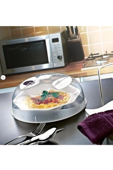 29 cm Mikrodalga Fırın Kapağı Şeffaf, Dayanıklı, Pratik Kullanım ürün görseli 1