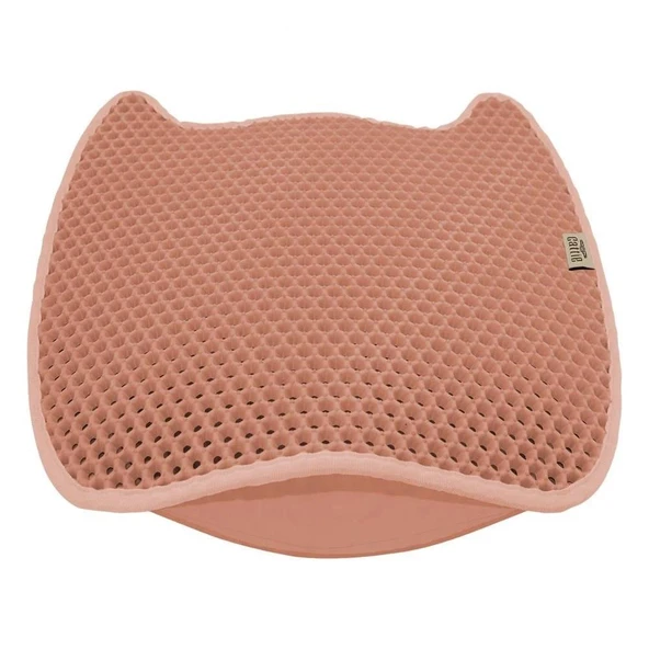 Cattie Taraklı Model Kum Toplayıcı Fonksiyonel Kedi Paspası Pink - Kedi Model M Boy 50-50cm ürün görseli 1