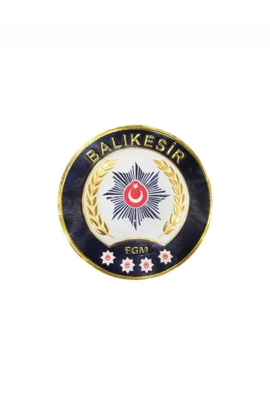 Balıkesir POLİS Arması 3D Plastik TPU, 2025 Yeni Tip, Cırtlı, Standart Ölçü, 1.sınıf Kalite ürün görseli 1
