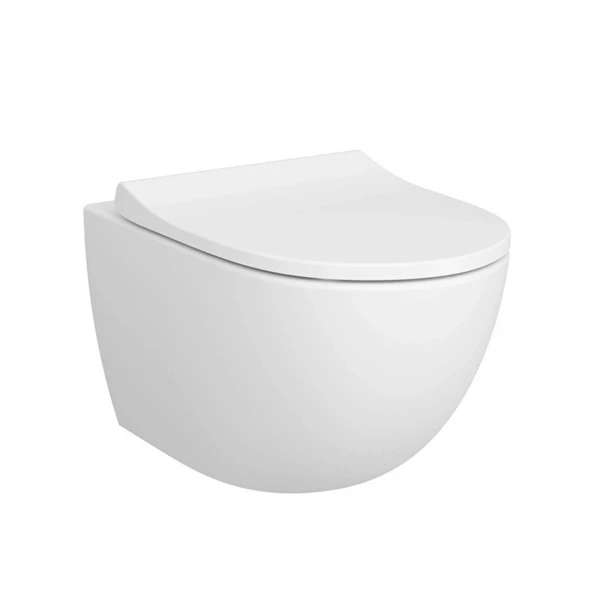 Vitra Sento Rim-Ex Beyaz Asma Klozet 7748B003-0559, Vitra Slim Yavaş Kapak 120-003-009 ürün görseli 1