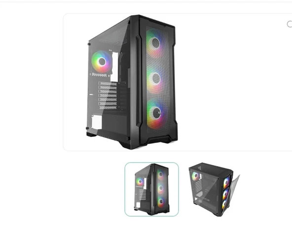 GameBooster FALCON GB-A750B 750w 80+ Bronze USB 3.0 Mesh ARGB ATX Mid Tower Gaming Kasa ürün görseli 1