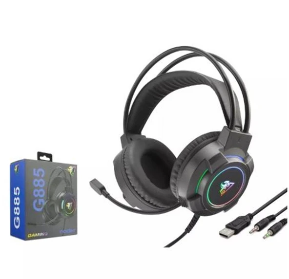 Hadron G885 Gaming Kulaklık 2-3.5Mm + Usb Siyah ürün görseli 1