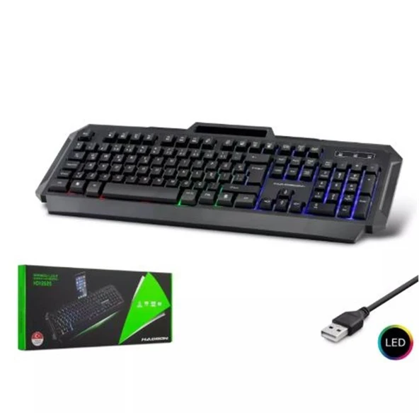 Hadron Hdx2605 Kablolu Oyuncu Klavye Led Q Siyah ürün görseli 1
