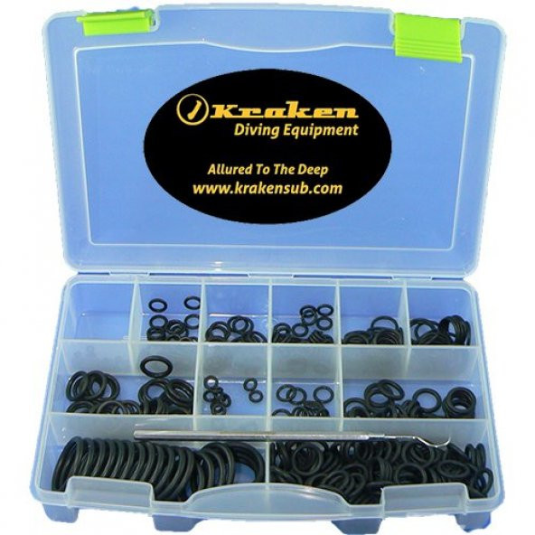 KRAKEN O-Ring Set 12 çeşit 400 adet, oring çıkartıcı ile ürün görseli 1
