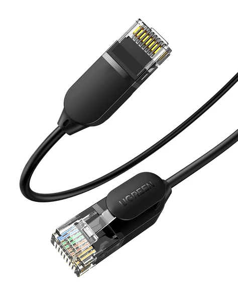 UGREEN Cat6A Slim 10 Gbps Ethernet Kablosu 3 Metre, Siyah, 70653 ürün görseli 1