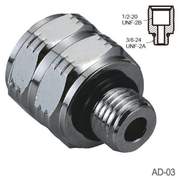 KRAKEN Regülatör Adaptör AD03 MALE 3/8 FEMALE 1/2 ürün görseli 1