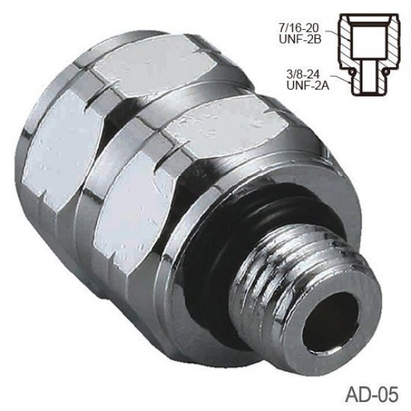 KRAKEN Regülatör Adaptör AD05 MALE 3/8 FEMALE 7/16 ürün görseli 1