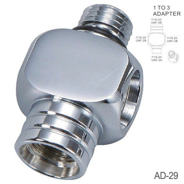 KRAKEN Regülatör Adaptör AD29 1.kd HP yüksek basınç çoklayıcı 7/16 ürün görseli 1