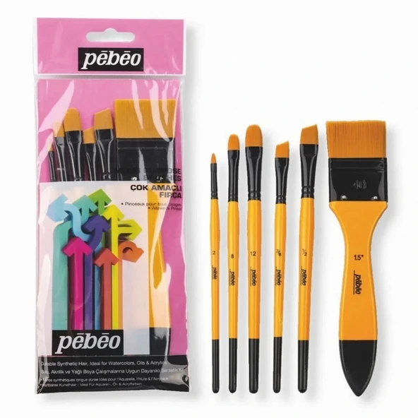 Pebeo Çok Amaçlı Fırça Seti - Set 8 - Resim 2