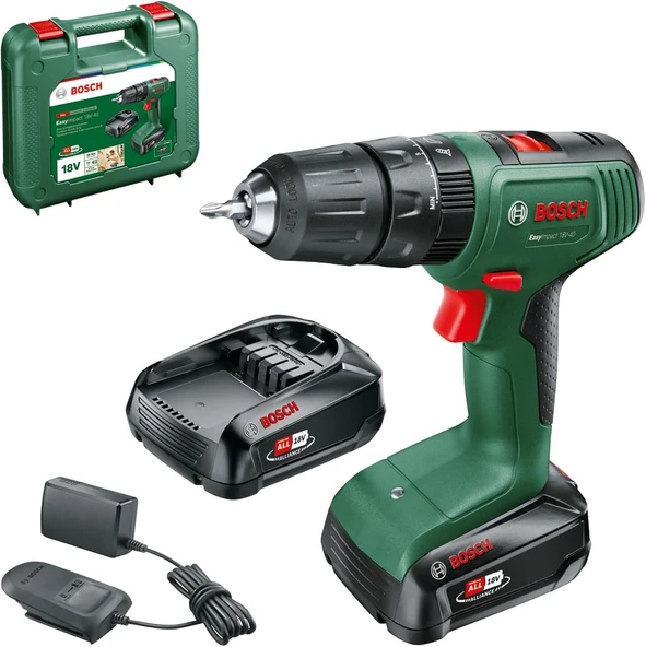 Bosch EasyImpact 18V-40 2 Ah Çift Akülü Darbeli Vidalama Makinesi - 06039D8108 ürün görseli 1