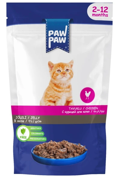 paw paw kedi tavuk etli 85gr pouch ürün görseli 1