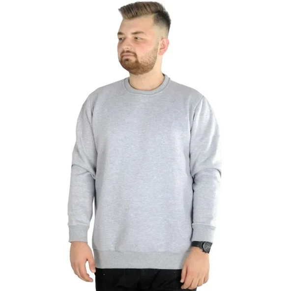Büyük Beden Erkek Sweat Bis Yaka 20131 Grimelanj ürün görseli 1