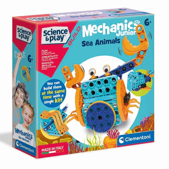 Clementoni Mechanics Junior Deniz Hayvanları 75059 ürün görseli 1