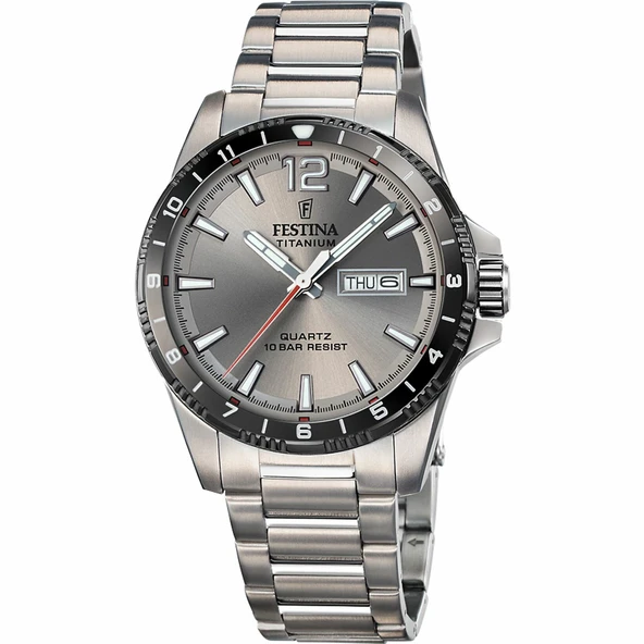 Festina F20698/1 Quartz Titanyum Gri 10 ATM 43 mm Erkek Kol Saati ürün görseli 1