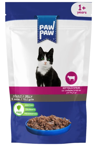 paw paw kedi sığır etli 85gr pouch ürün görseli 1