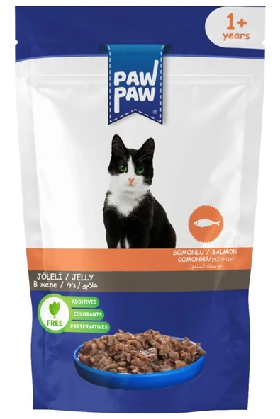 paw paw kedi somon etli 85gr pouch ürün görseli 1