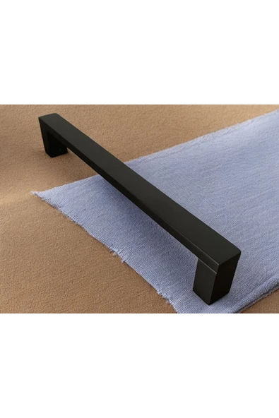 Şile Mat Siyah AP229 Çekme Kapı Kolu Sürgülü Çekme Kol 40 Cm 1 Adet ürün görseli 1