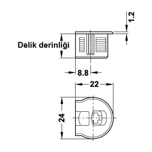 Rafix-20 Gövde Nikel Kaplama 8 Adet - Resim 2
