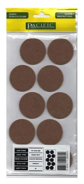 Yapışkanlı Keçe Zemin Koruyucusu Çap 45 Mm-5 adet ürün görseli 1