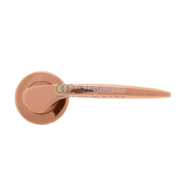 Rozetli Kapı Kolu Pasl. Pvd Bronz Wc Tipi ürün görseli 1
