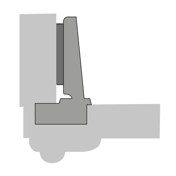 Hettich Intermat Kalın Kapak Menteşesi 43 mm. Düz Bini - Resim 4