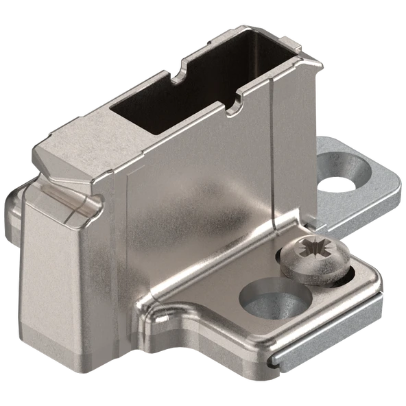 Blum Clip Menteşe Tabanı, Haç tipi, 18 mm, Zamak, Vidalı 175H7190.22 ürün görseli 1