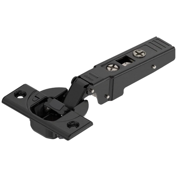 Blum Clip Top Blumotion Düz Menteşe Kalın Profil Kapak Onyx Siyah 71B9550 + 174H7100 ürün görseli 1
