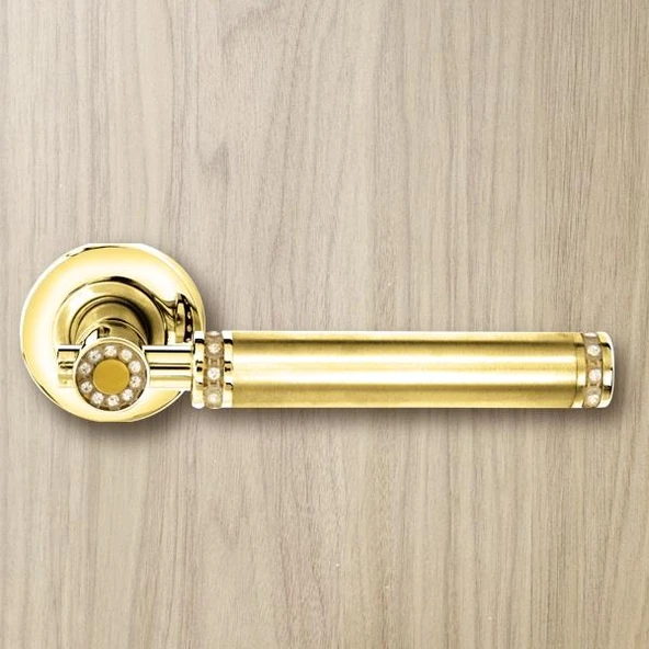Kapı Kolu Taşlı Saten Krom 303t Oda-barelli - Resim 2