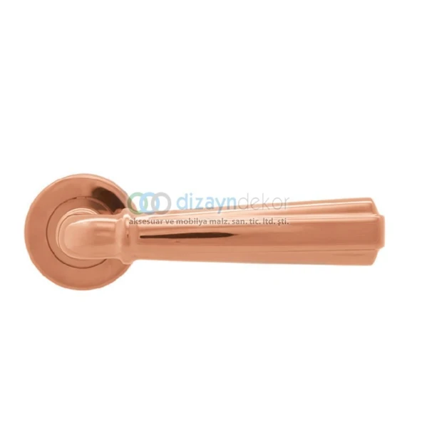Rozetli Kapı Kolu Pasl. Pvd Bronz Wc Tipi ürün görseli 1