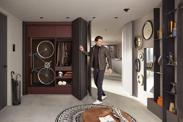 Blum Revego Duo Çift Kapak Açılır ve İçeri Kayar Kapak Sistemi ürün görseli 1