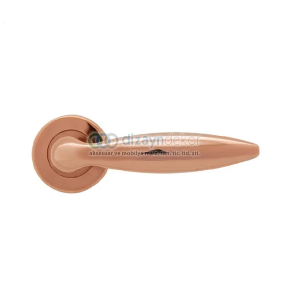 Rozetli Kapı Kolu Pasl. Pvd Bronz Wc Tipi ürün görseli 1