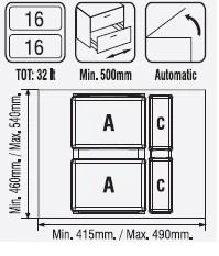 Çekmece İçi Çöp Kovası 50 Cm. Modül - Resim 2